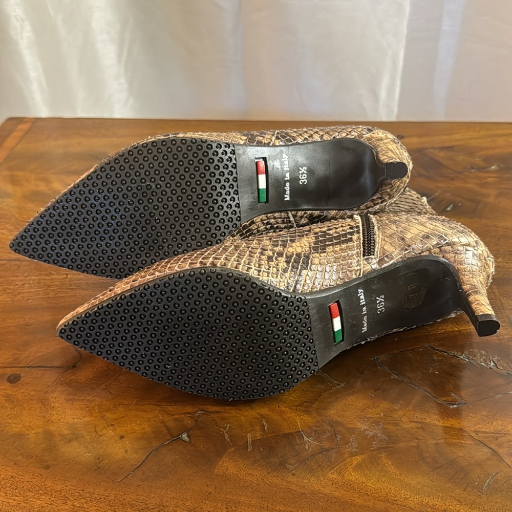 New!! Cordani Garvie Python Snake Print Bootie - image 4